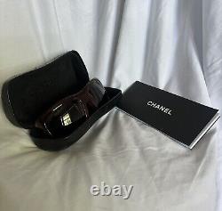 100% AUTH Chanel Red Ombré Sunglasses with Case + Box