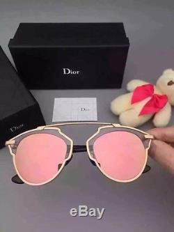 2016 New AUTHENTIC DIOR SO REAL Gold Frame Rose Lens SUNGLASSES