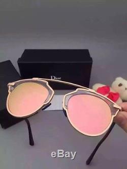 2016 New AUTHENTIC DIOR SO REAL Gold Frame Rose Lens SUNGLASSES