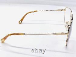 $400 Chloé CE139S 743 Women's Gold Aviator Sunglasses 62/13/140