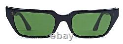 50s Cat Eye Sunglasses Vintage Mid-Century Thick Acetate Black Frame 1950 France