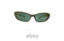 AMAZING CAT-EYE SUNGLASSES VINTAGE PEARLESCENT HEP-CAT CHIC FRAME FRANCE 50s