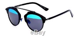 AUTHENTIC NEW DIOR SO REAL Black Frame Blue/Gray Lens SUNGLASSES