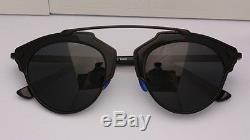 AUTHENTIC NEW DIOR SO REAL Black Frame Grey Gray Lens SUNGLASSES