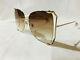 Authentic New Gucci Gg0252s 001 Gold Frame Brown Lens Sunglasses