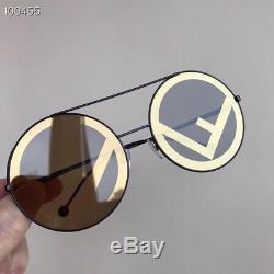 Autentic New Fendi Sunglasses Runway FF 0285/S PJP/8N Gold Round Holographic