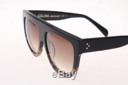 Auth Celine Shadow CL41026 Women Sunglasses Black/Tortoise