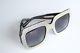 Authenti Gucci Gg 0048s 003 Black Crystal Oversize Squared Frame Sunglasses New
