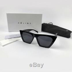 Authentic CELINE EDGE CL41468/S 807/IR Black / Gray Eyewear Sunglasses Women