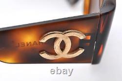 Authentic CHANEL Sunglasses Tortoise Shell CC Logos CoCo Mark 0004 Brown 5764B