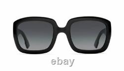 Authentic Christian Dior DDior 0807/9O Black/Gray Gradient Women Sunglasses