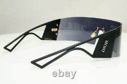 Authentic DIOR Womens Sunglasses Black KaleiDiorScopic Shield Visor Ski Vintage