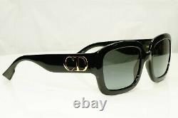 Authentic DIOR Womens Sunglasses Glossy Black D DIOR Square Gold CD Square