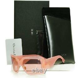 Authentic DIOR Womens Sunglasses So Light 2 Square Nude Peach Pink Oversized