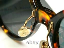 Authentic Dior Womens Sunglasses Round Umbrage Havana Brown Gold Mirror 0X3TN