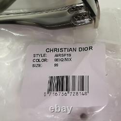 Authentic Dior Womens Sunglasses Shield Visor Ski Grey Silver Airspeed 1 EIQN2