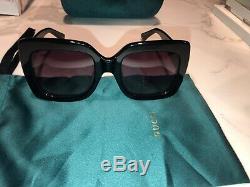 Authentic Gucci GG0083S 001 54mm Oversized Square Black Women Sunglasses New