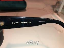 Authentic Gucci GG0083S 001 54mm Oversized Square Black Women Sunglasses New
