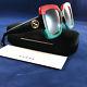 Authentic Gucci Gg0083s 001 Squared Ubran Sunglasses Red Black Green 55mm New