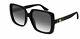 Authentic Gucci Gg0632s 001 Black Gradient Sunglasses