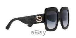 Authentic Gucci GG 0102 S 001 Black Sunglasses