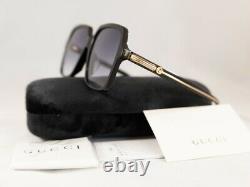 Authentic Gucci GG 0375 S 001 Black Gradient Sunglasses