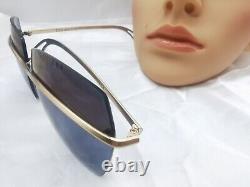 Authentic Hollywood Vintage DIOR Lady Sunglasses Gold Metal Frame Italy RARE