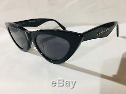 Authentic New Celine Cat- Eye Sunglasses CL 40019/S Black Frame Gray Lens