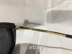 Authentic New Fendi Zucca FDM Ffm0039 Unisex Sunglasses Gold FF