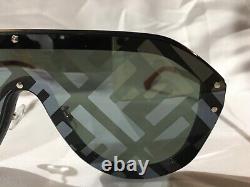 Authentic New Fendi Zucca FDM Ffm0039 Unisex Sunglasses Silver FF