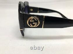 Authentic New Gucci Black Gradient Square Ladies Sunglasses GG0484S