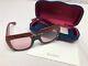 Authentic New Gucci Pink Lens Gradient Square Ladies Sunglasses Gg0484s