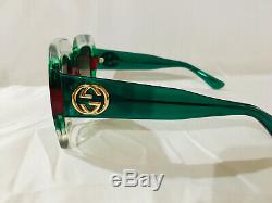 Authentic New Gucci Sunglasses GG0178S Transparent Frames Gray lens