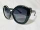 Authentic New Gucci Sunglasses Gg118s Crystals Black Bling Gray Lens Cat Eye