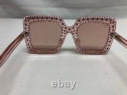 Authentic New Gucci Women's GG0148S GG/0148/S Pink Sunglasses 53mm