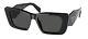 Authentic Prada Sunglasses Pr 08ys-1ab5s0 Black Withdark Grey 51mm New