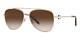 Authentic Tiffany Sunglasses Tf 3080-60213b Pale Gold Withbrown Lens 59mm New