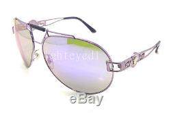 Authentic VERSACE Purple Mirror Aviator Sunglasses VE 2160 13494V NEW