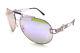 Authentic Versace Purple Mirror Aviator Sunglasses Ve 2160 13494v New