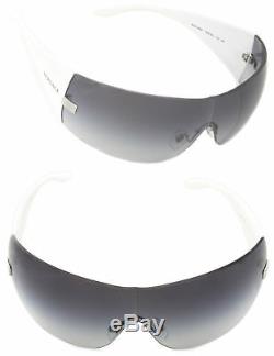 Authentic VERSACE Sunglasses VE2054 10008G Silver-White / Gray Gradient Lens