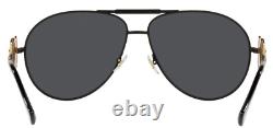 Authentic Versace Sunglasses VE 2249-126187 Matte Black withGrey Lens 65mm NEW