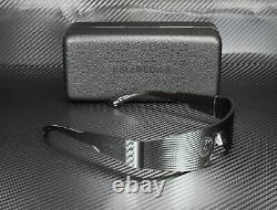 BALENCIAGA BB0041S 002 Rectangular Square Silver Silver 99 mm Unisex Sunglasses
