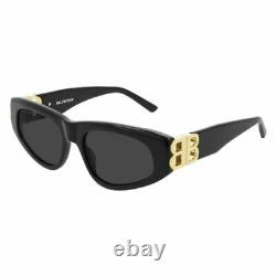 BALENCIAGA BB0095S 001 Black Women's 53 mm Women's Sunglasses