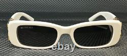 BALENCIAGA BB0096S 011 White Grey Women's L Size Sunglasses
