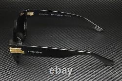 BOTTEGA VENETA BV1035S 001 Cat Eye Black Gold Solid Grey 55mm Women's Sunglasses