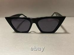 BRAND New CELINE EDGE CL41468/S Black Gray Cat Eye Eyewear Sunglasses