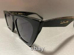 BRAND New CELINE EDGE CL41468/S Black Gray Cat Eye Eyewear Sunglasses