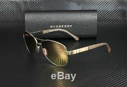 BURBERRY BE3080 12357J Matte Gold Brown Mirr Rose Gold 59 mm Women's Sunglasses