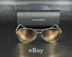 BURBERRY BE3080 12357J Matte Gold Brown Mirr Rose Gold 59 mm Women's Sunglasses
