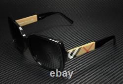BURBERRY BE4160 34338G Black Grey Gradient 58 mm Rectangle Women's Sunglasses